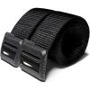 CQR Tactical Belt, Military Style Heavy Duty Belt, Webbing EDC Quick-Release Buckle(2pack Flex Poly Black/ Black)
