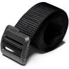 CQR Tactical Belt, Military Style Heavy Duty Belt, Webbing EDC Quick-Release Buckle(Flex Poly Black)