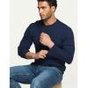 CQR Men’s Long Sleeve Thermal Underwear Tops, Midweight Waffle Shirt, Winter Cold Weather Thermal Shirts(1 Piece of Top Navy)