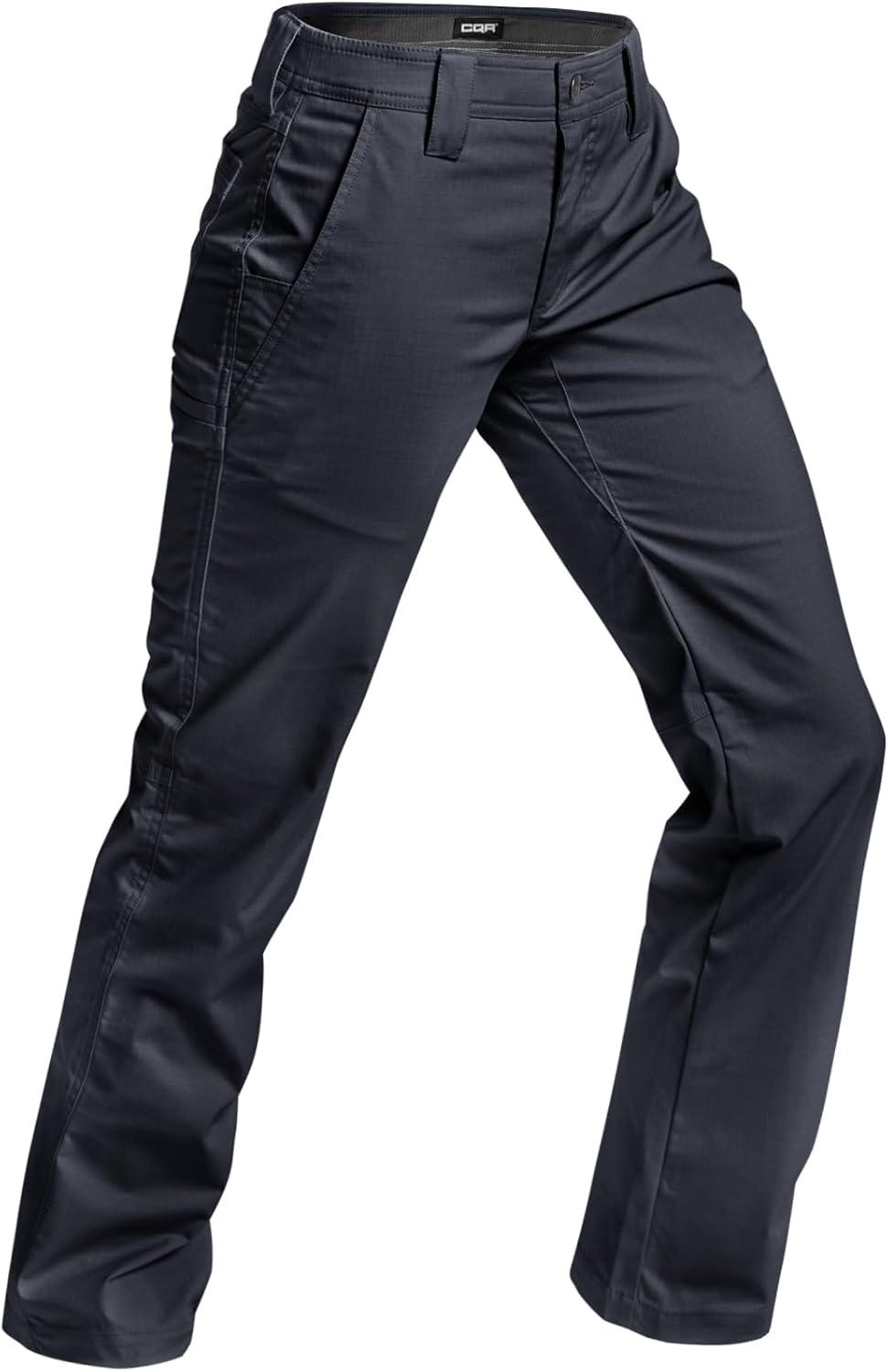 imageCQR Womens Flex Stretch Tactical Pants Outdoor Hiking Pants with Pockets Water Resistant Ripstop Work PantsSub Rosa Operator Navy