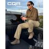 CQR Women’s Flex Stretch Tactical Pants, Outdoor Hiking Pants with Pockets, Water Resistant Ripstop Work Pants(Khaki)
