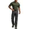 CQR Men’s Short Sleeve Military Tactical T-Shirt, Athletic Gym Training Army Shirts, Outdoor Hiking Workout Shirt(Frost Pro Crewneck Army Green)
