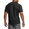 CQR Men’s Short Sleeve Military Tactical T-Shirt, Athletic Gym Training Army Shirts, Outdoor Hiking Workout Shirt(Frost Pro Crewneck Black)