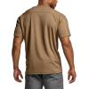 CQR Men’s Short Sleeve Military Tactical T-Shirt, Athletic Gym Training Army Shirts, Outdoor Hiking Workout Shirt(Frost Pro Crewneck Coyote)