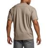 CQR Men’s Short Sleeve Military Tactical T-Shirt, Athletic Gym Training Army Shirts, Outdoor Hiking Workout Shirt(Frost Pro Crewneck Khaki)