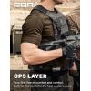 CQR Men’s Short Sleeve Military Tactical T-Shirt, Athletic Gym Training Army Shirts, Outdoor Hiking Workout Shirt(Frost Pro Crewneck Tundra)