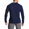 CQR Men’s UPF 50+ Sun Protection Long Sleeve Quick Dry Athletic Shirts, Stretch Running Workout Hiking T-Shirts(Basic Operator Navy)