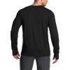 CQR Men’s UPF 50+ Sun Protection Long Sleeve Quick Dry Athletic Shirts, Stretch Running Workout Hiking T-Shirts(Protector Black)