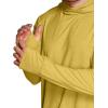 CQR Men’s UPF 50+ Sun Protection Long Sleeve Quick Dry Athletic Shirts, Stretch Running Workout Hiking T-Shirts(Protector Hoodie Desert Yellow)