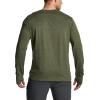 CQR Men’s UPF 50+ Sun Protection Long Sleeve Quick Dry Athletic Shirts, Stretch Running Workout Hiking T-Shirts(Protector Soil Green)