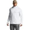 CQR Men’s UPF 50+ Sun Protection Long Sleeve Quick Dry Athletic Shirts, Stretch Running Workout Hiking T-Shirts(Response Hoodie White)
