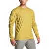 CQR Men’s UPF 50+ Sun Protection Long Sleeve Quick Dry Athletic Shirts, Stretch Running Workout Hiking T-Shirts(Basic Desert Yellow)