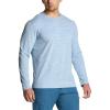 CQR Men’s UPF 50+ Sun Protection Long Sleeve Quick Dry Athletic Shirts, Stretch Running Workout Hiking T-Shirts(Basic Ocean)