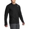CQR Men’s UPF 50+ Sun Protection Long Sleeve Quick Dry Athletic Shirts, Stretch Running Workout Hiking T-Shirts(Protector Black)