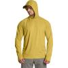 CQR Men’s UPF 50+ Sun Protection Long Sleeve Quick Dry Athletic Shirts, Stretch Running Workout Hiking T-Shirts(Protector Hoodie Desert Yellow)