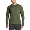 CQR Men’s UPF 50+ Sun Protection Long Sleeve Quick Dry Athletic Shirts, Stretch Running Workout Hiking T-Shirts(Protector Soil Green)
