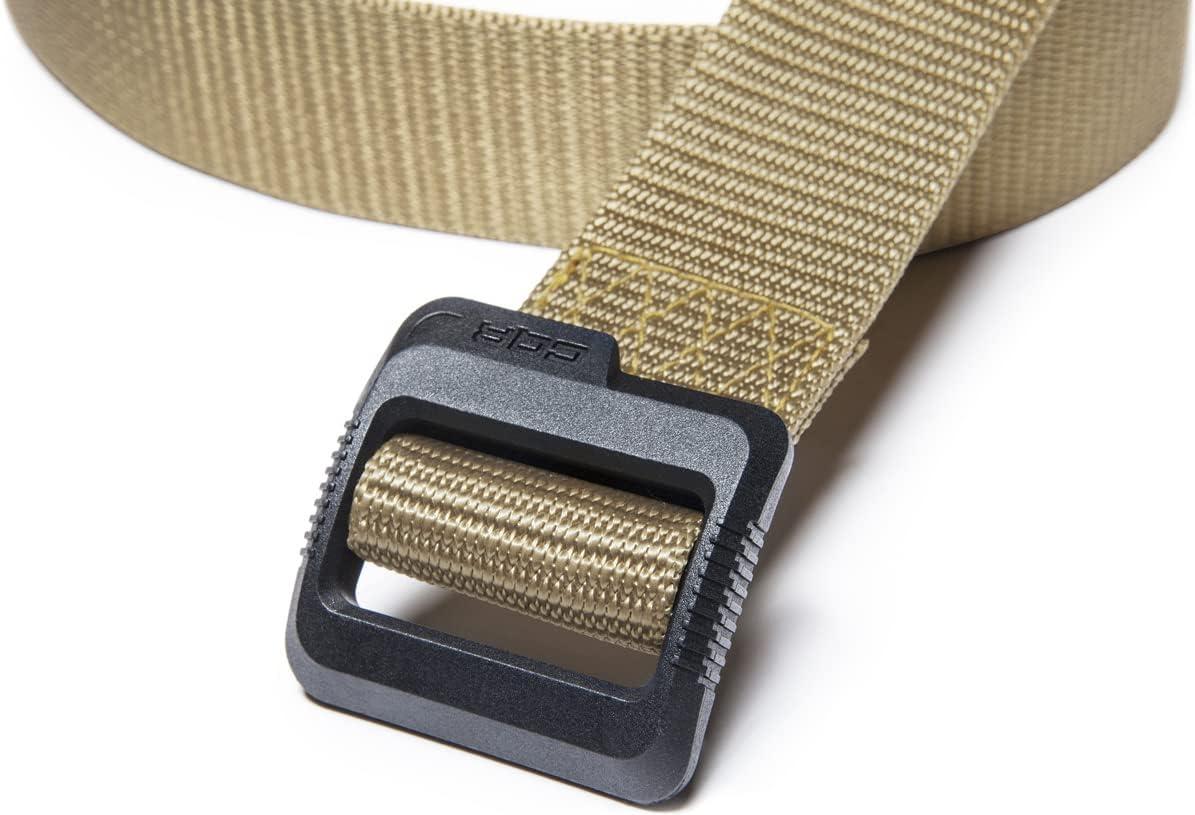 imageCQR Tactical Belt Military Style Heavy Duty Belt Webbing EDC QuickRelease BuckleDura Nylon Khaki