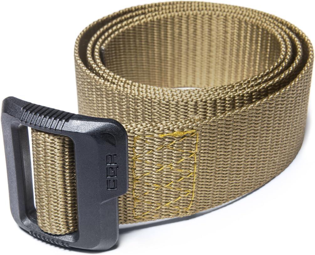 imageCQR Tactical Belt Military Style Heavy Duty Belt Webbing EDC QuickRelease BuckleDura Nylon Khaki