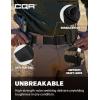 CQR Tactical Belt, Military Style Heavy Duty Belt, Webbing EDC Quick-Release Buckle(Dura Nylon Black)