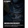 CQR Tactical Belt, Military Style Heavy Duty Belt, Webbing EDC Quick-Release Buckle(Dura Nylon Black)