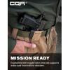 CQR Tactical Belt, Military Style Heavy Duty Belt, Webbing EDC Quick-Release Buckle(Dura Nylon Green)