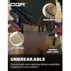 CQR Tactical Belt, Military Style Heavy Duty Belt, Webbing EDC Quick-Release Buckle(Dura Nylon Khaki)