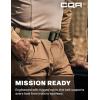 CQR Tactical Belt, Military Style Heavy Duty Belt, Webbing EDC Quick-Release Buckle(Dura Nylon Khaki)