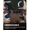 CQR Tactical Belt, Military Style Heavy Duty Belt, Webbing EDC Quick-Release Buckle(Dura Nylon Police Navy)