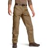 CQR Men’s Tactical Combat Cargo Pants, Water Resistant Ripstop, Military Outdoor Hiking Work Apparel(Coyote)