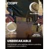 CQR Tactical Belt, Military Style Heavy Duty Belt, Webbing EDC Quick-Release Buckle(2pack Dura Nylon Black/ Khaki)