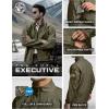 CQR Men’s Water Resistant Tactical Softshell Jacket, Fleece Lined High Neck Full Zip, Wind Rain Hiking Hunting Winter Outdoor(Operator X Soil Green)