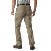 CQR Men’s Convertible Cargo Tactical Pants, Water Resistant Outdoor Hiking Pants, Zip Off Lightweight Stretch Work Pants(Lightweight Zip-off Tan)