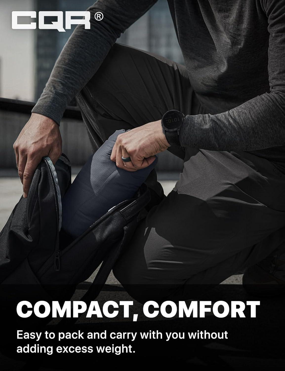 imageCQR Mens Lightweight Warm Insulated Jacket Windproof Water Resistant Winter Active Coat for Hiking Work Outdoor TacticalFrame Shadow Grey