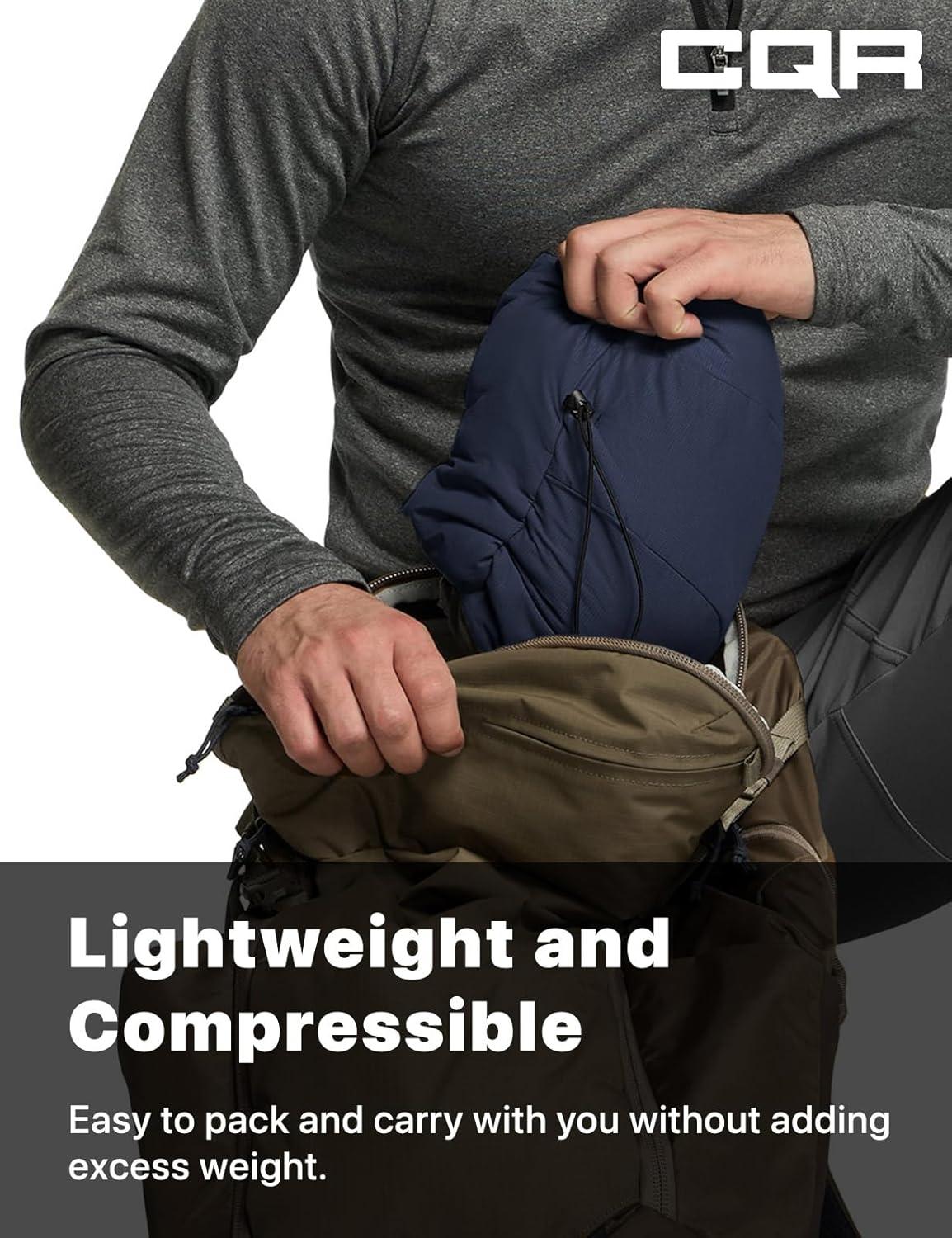 imageCQR Mens Lightweight Warm Insulated Jacket Windproof Water Resistant Winter Active Coat for Hiking Work Outdoor TacticalLightweight Operator Navy