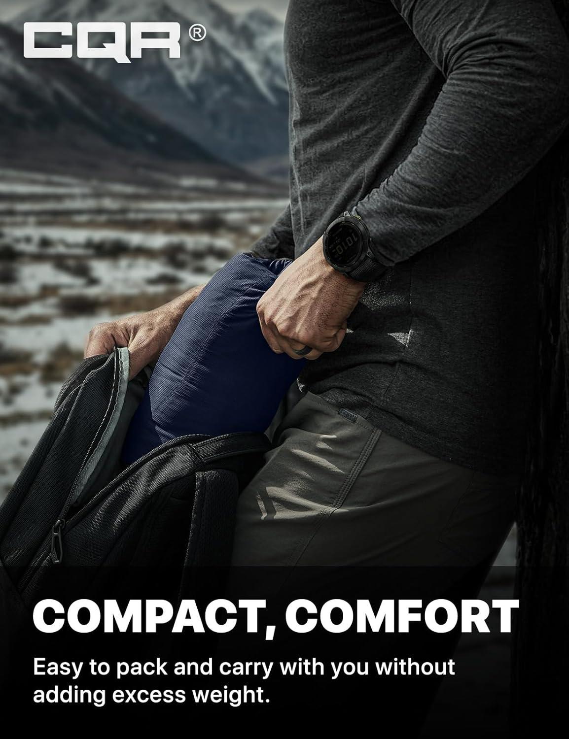 imageCQR Mens Lightweight Warm Insulated Jacket Windproof Water Resistant Winter Active Coat for Hiking Work Outdoor TacticalVeil Navy