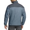 CQR Men’s Lightweight Warm Insulated Jacket, Windproof Water Resistant Winter Active Coat for Hiking Work Outdoor Tactical(Frame Shadow Grey & Stone Blue)