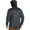 CQR Men’s Lightweight Warm Insulated Jacket, Windproof Water Resistant Winter Active Coat for Hiking Work Outdoor Tactical(Veil Black & Shadow Grey)