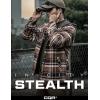 CQR Men’s Flannel Shirt Jacket Long Sleeve, Winter Warm Outdoor Casual Plaid Jacket Coat with Pockets(Hoodie Stealth Aged Barrel)