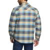 CQR Men’s Flannel Shirt Jacket Long Sleeve, Winter Warm Outdoor Casual Plaid Jacket Coat with Pockets(Sherpa Check Seashore)