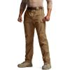 CQR Men’s Flex Stretch Tactical Pants, Water Resistant Ripstop Cargo Pants, Lightweight EDC Outdoor Work Hiking Pants(Tac-stretch Cargo Coyote)