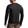 CQR Men’s UPF 50+ Sun Protection Long Sleeve Quick Dry Athletic Shirts, Stretch Running Workout Hiking T-Shirts(Nightfall Black)