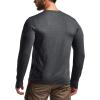 CQR Men’s UPF 50+ Sun Protection Long Sleeve Quick Dry Athletic Shirts, Stretch Running Workout Hiking T-Shirts(Nightfall Carbon Grey)