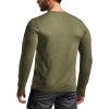 CQR Men’s UPF 50+ Sun Protection Long Sleeve Quick Dry Athletic Shirts, Stretch Running Workout Hiking T-Shirts(Nightfall Soil Green)