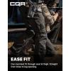 CQR Men’s Tactical Pants, Water Resistant Ripstop Cargo Pants, Lightweight EDC Work Hiking Pants, Outdoor Apparel(Duratex Mag Pocket Black)
