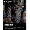 CQR Men’s Tactical Pants, Water Resistant Ripstop Cargo Pants, Lightweight EDC Work Hiking Pants, Outdoor Apparel(Duratex Mag Pocket Charcoal)
