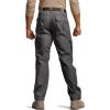 CQR Men’s Tactical Pants, Water Resistant Ripstop Cargo Pants, Lightweight EDC Work Hiking Pants, Outdoor Apparel(Duratex Mag Pocket Charcoal)