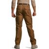 CQR Men’s Tactical Pants, Water Resistant Ripstop Cargo Pants, Lightweight EDC Work Hiking Pants, Outdoor Apparel(Duratex Mag Pocket Copper Brown)