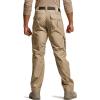 CQR Men’s Tactical Pants, Water Resistant Ripstop Cargo Pants, Lightweight EDC Work Hiking Pants, Outdoor Apparel(Duratex Mag Pocket Khaki)