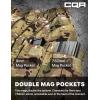 CQR Men’s Tactical Pants, Water Resistant Ripstop Cargo Pants, Lightweight EDC Work Hiking Pants, Outdoor Apparel(Duratex Mag Pocket Print Utility Camo)