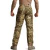CQR Men’s Tactical Pants, Water Resistant Ripstop Cargo Pants, Lightweight EDC Work Hiking Pants, Outdoor Apparel(Duratex Mag Pocket Print Utility Camo)